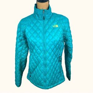 Sz M The North Face Teal Thermoball Full Zip Jacket $230 MSRP